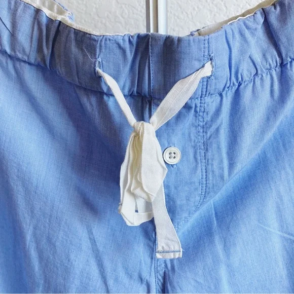 J. Crew End on End Cotton Long Sleeve Pajamas in Hydrangea Blue - Picture 9 of 13